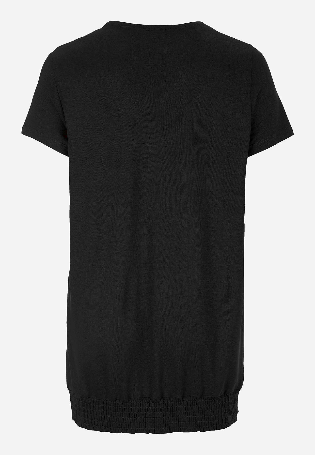 Jerseytopp med vaffelsøm