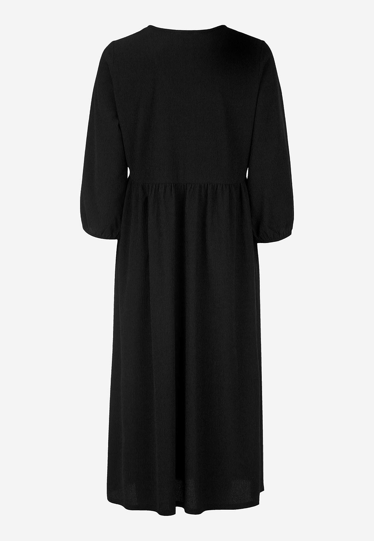 Jersey-kjole med strukturmønster