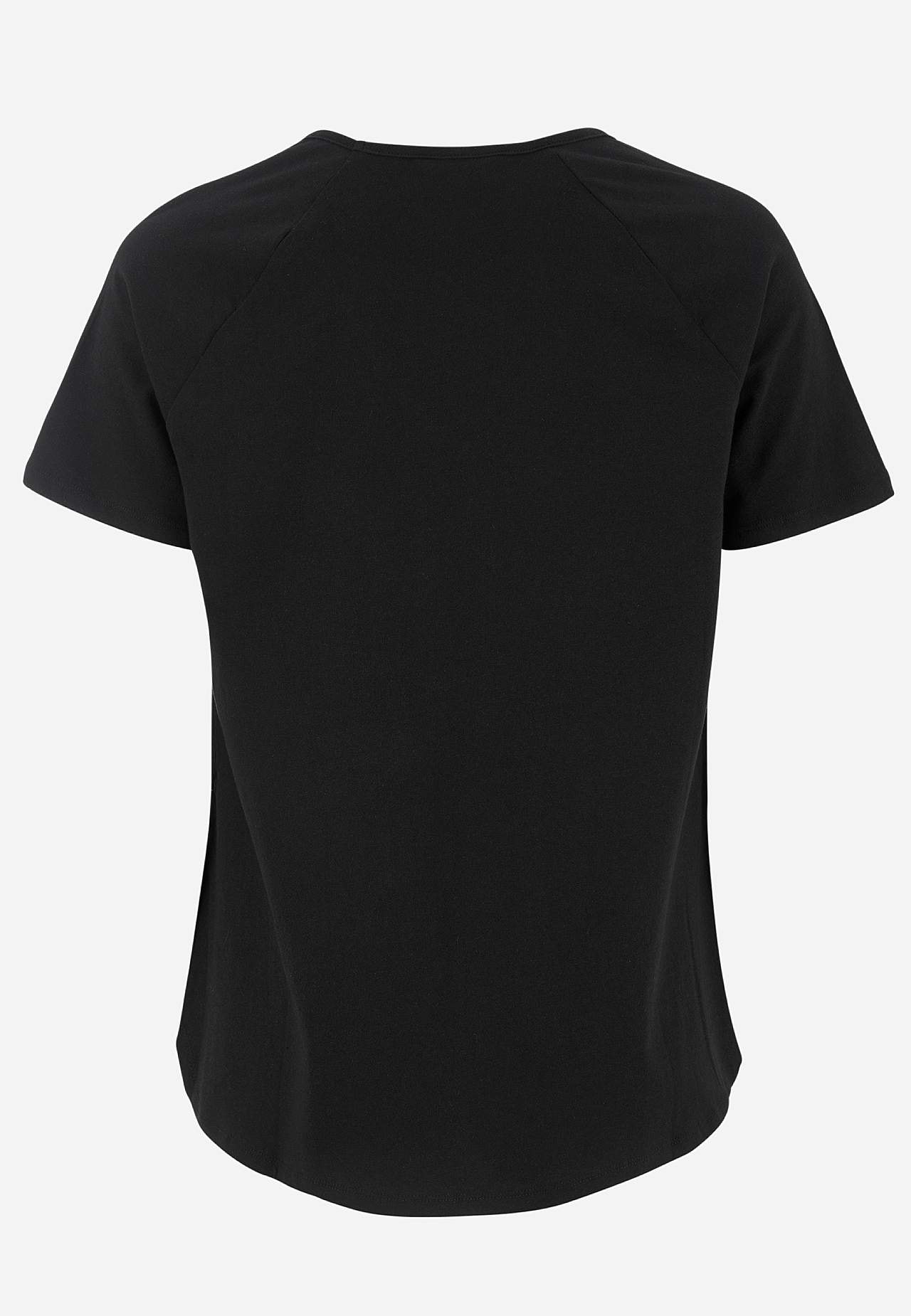 Jerseytopp med raglanerme 2-pack