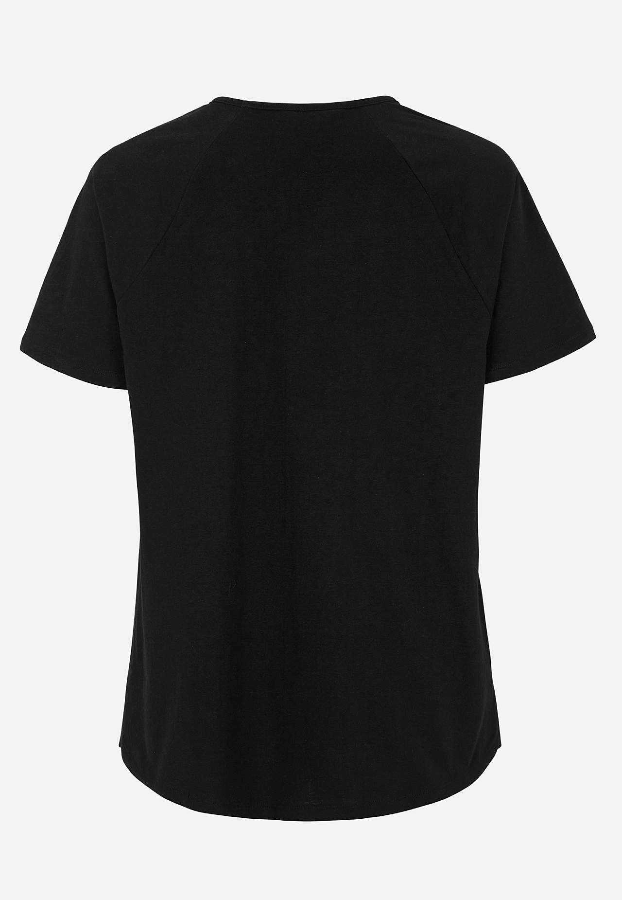 Jerseytopp med raglanerme 2-pack