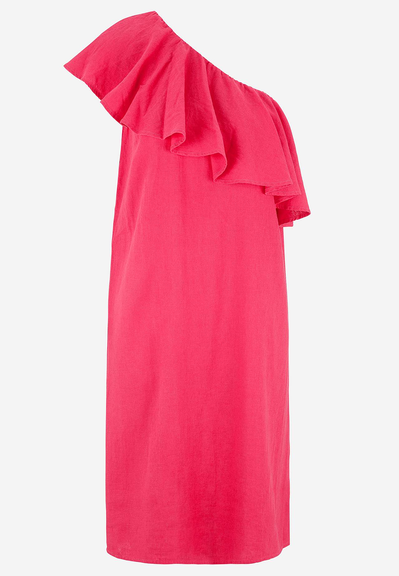 Asymmetrisk kjole i lin