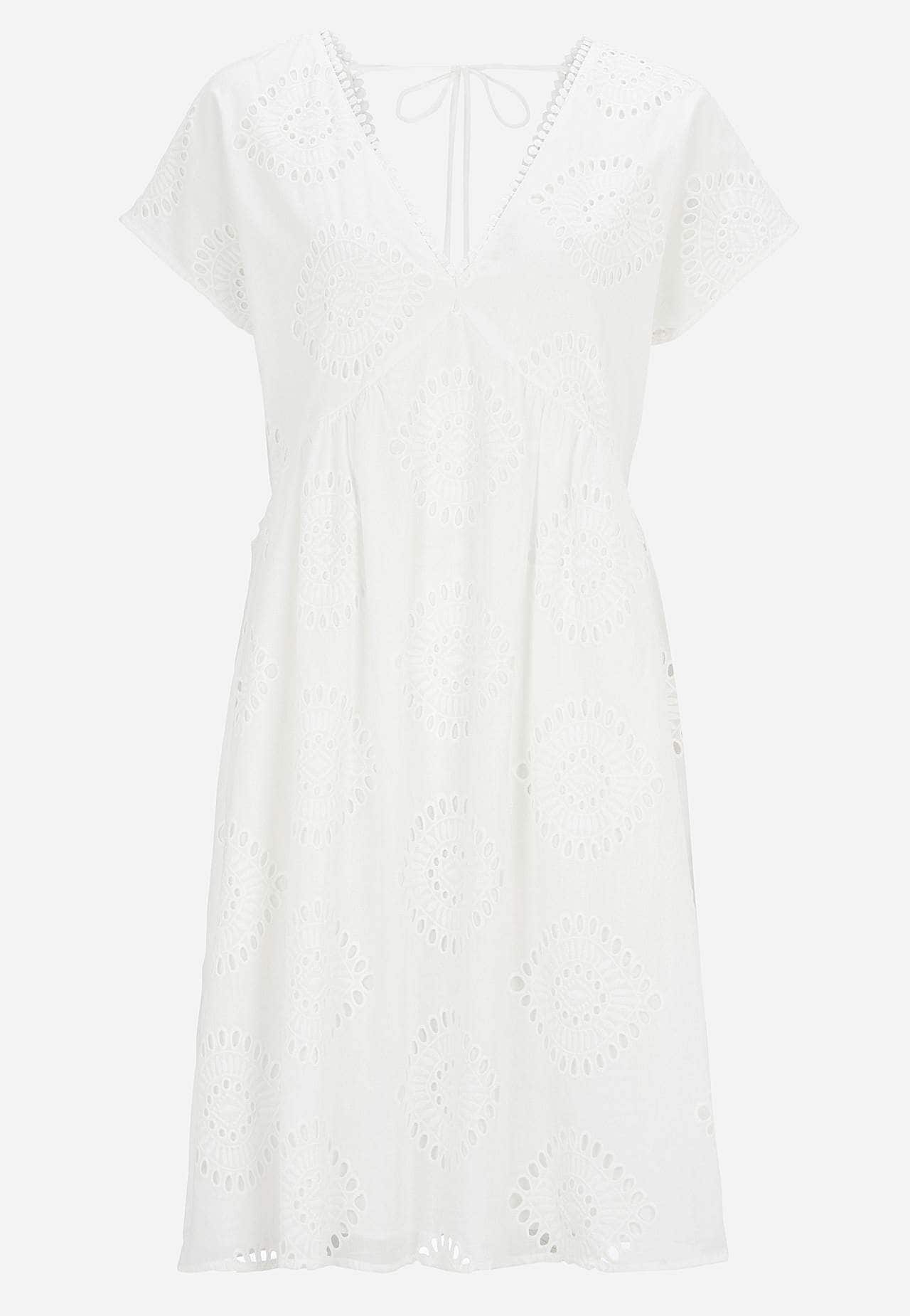 Broderie anglaise (hullbrodert) kjoletunika