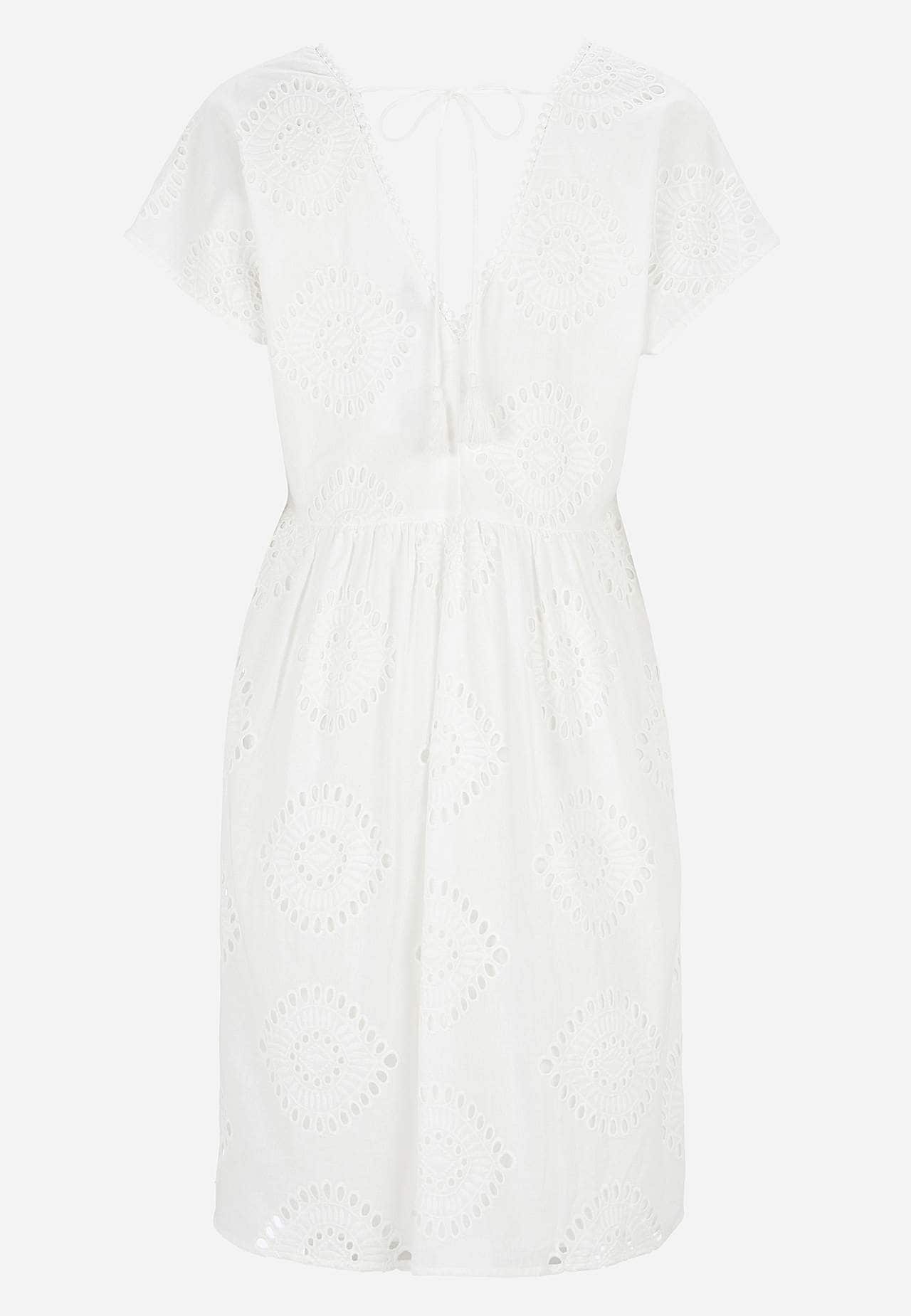 Broderie anglaise (hullbrodert) kjoletunika