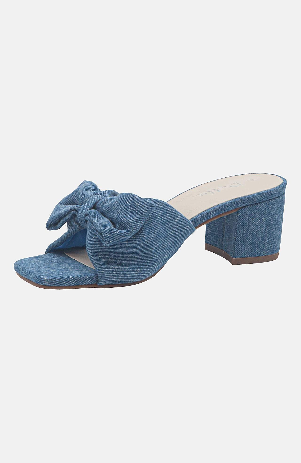 Denim sandaletter med sløyfedetalj Vena Tre