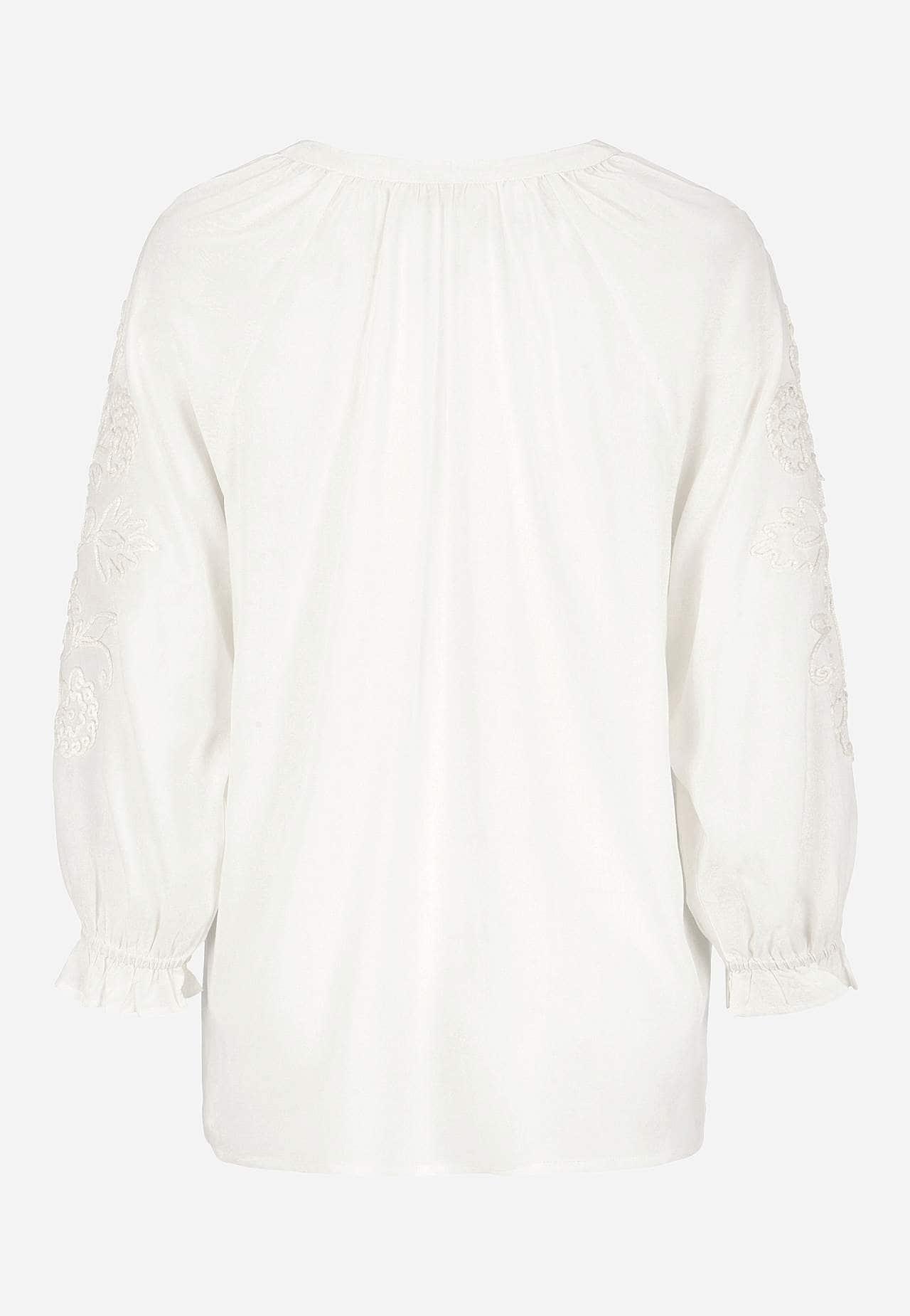 Bluse med broderi
