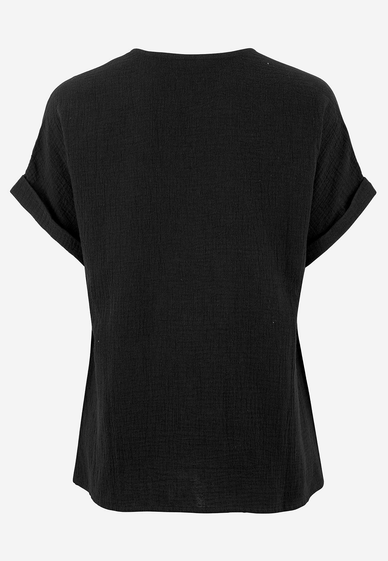 Kortermet bomullsbluse