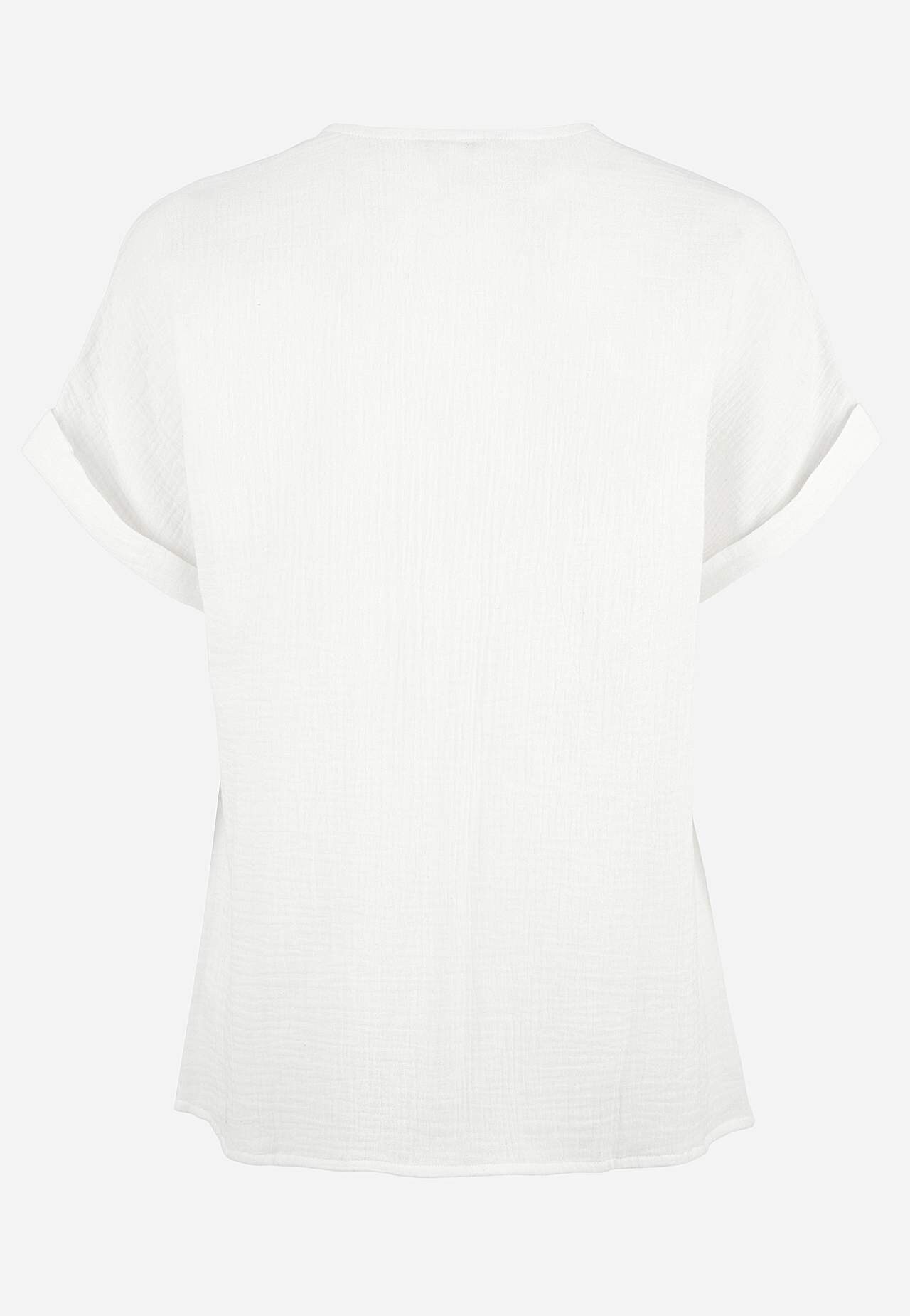 Kortermet bomullsbluse
