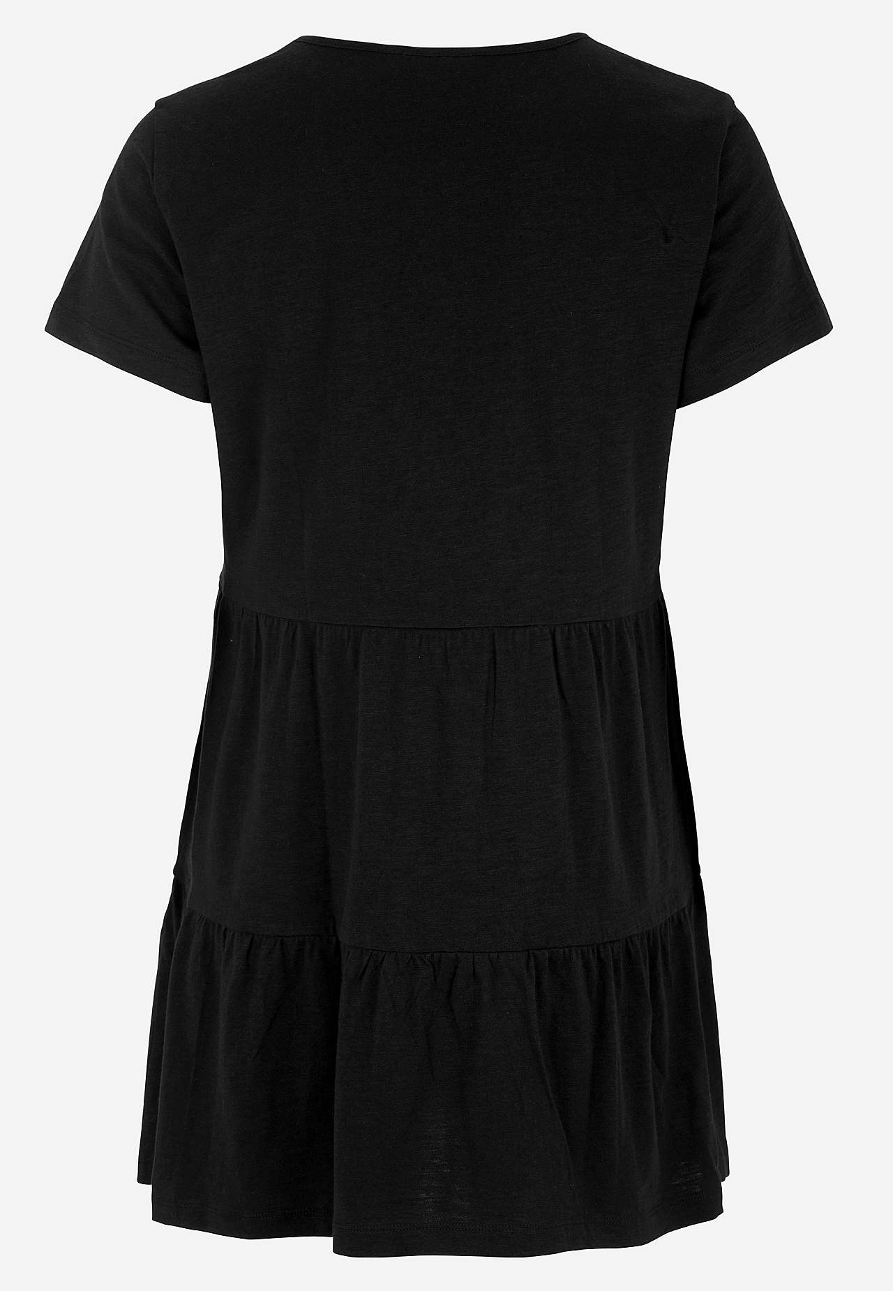 Jerseytunika med volang Viola