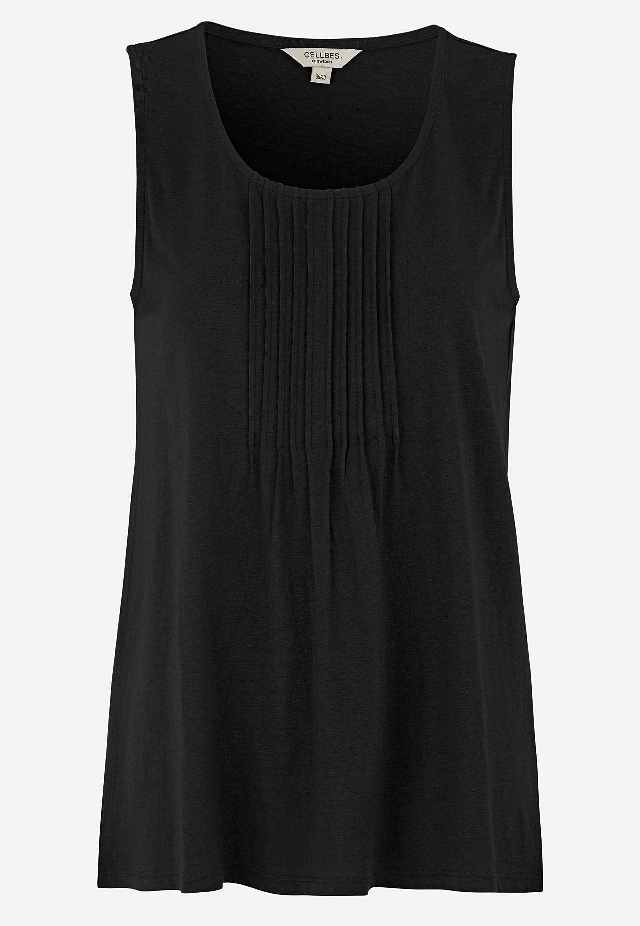 Singlet med dekorativ fold