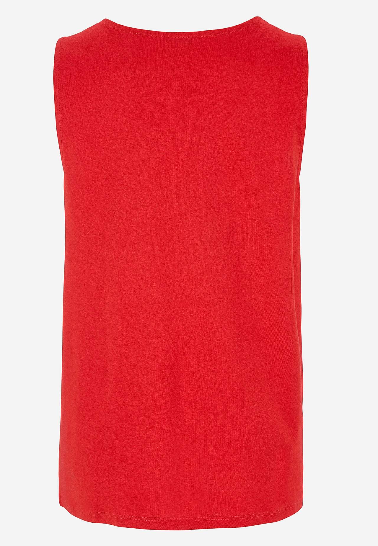 Singlet med dekorativ fold