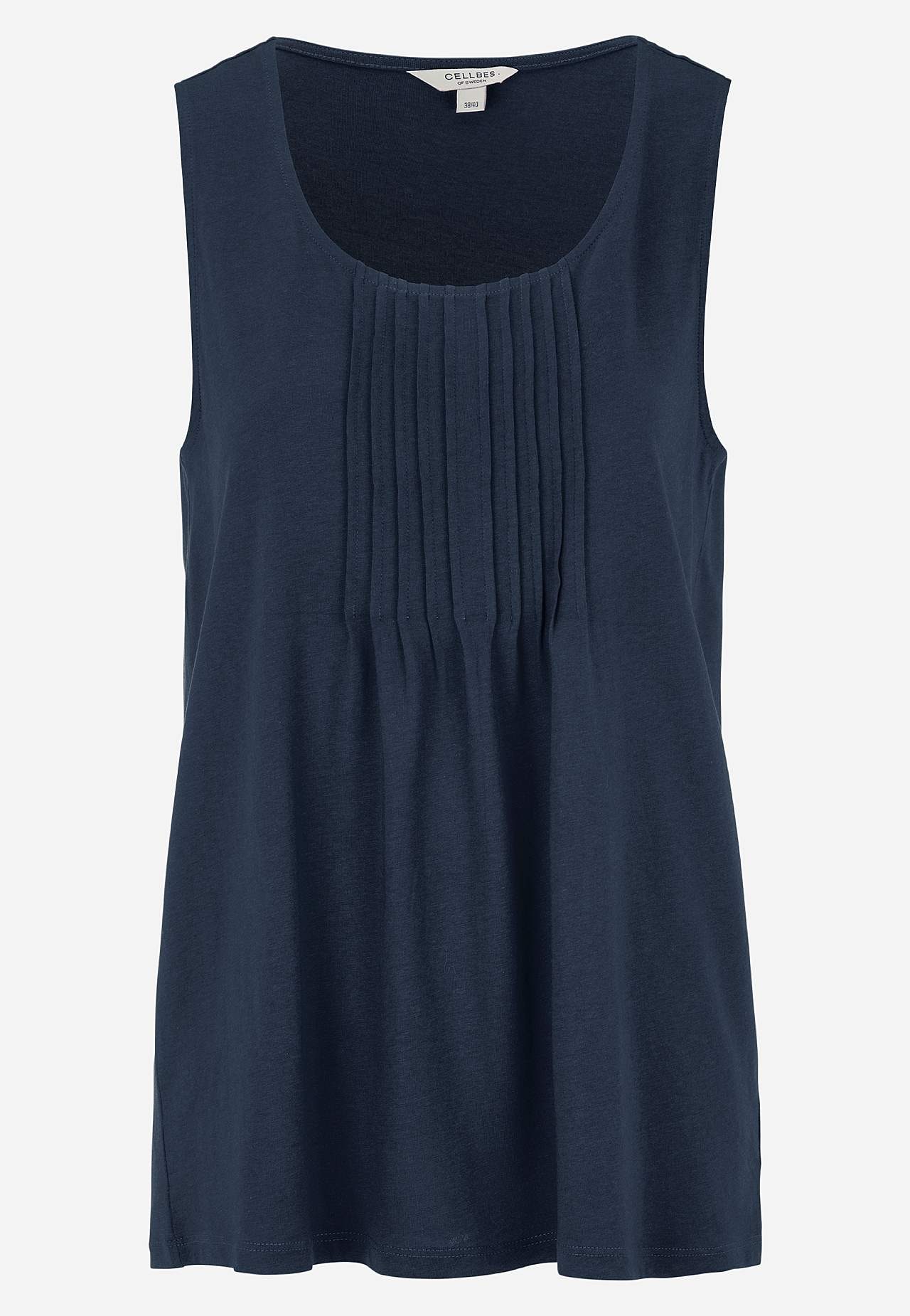 Singlet med dekorativ fold