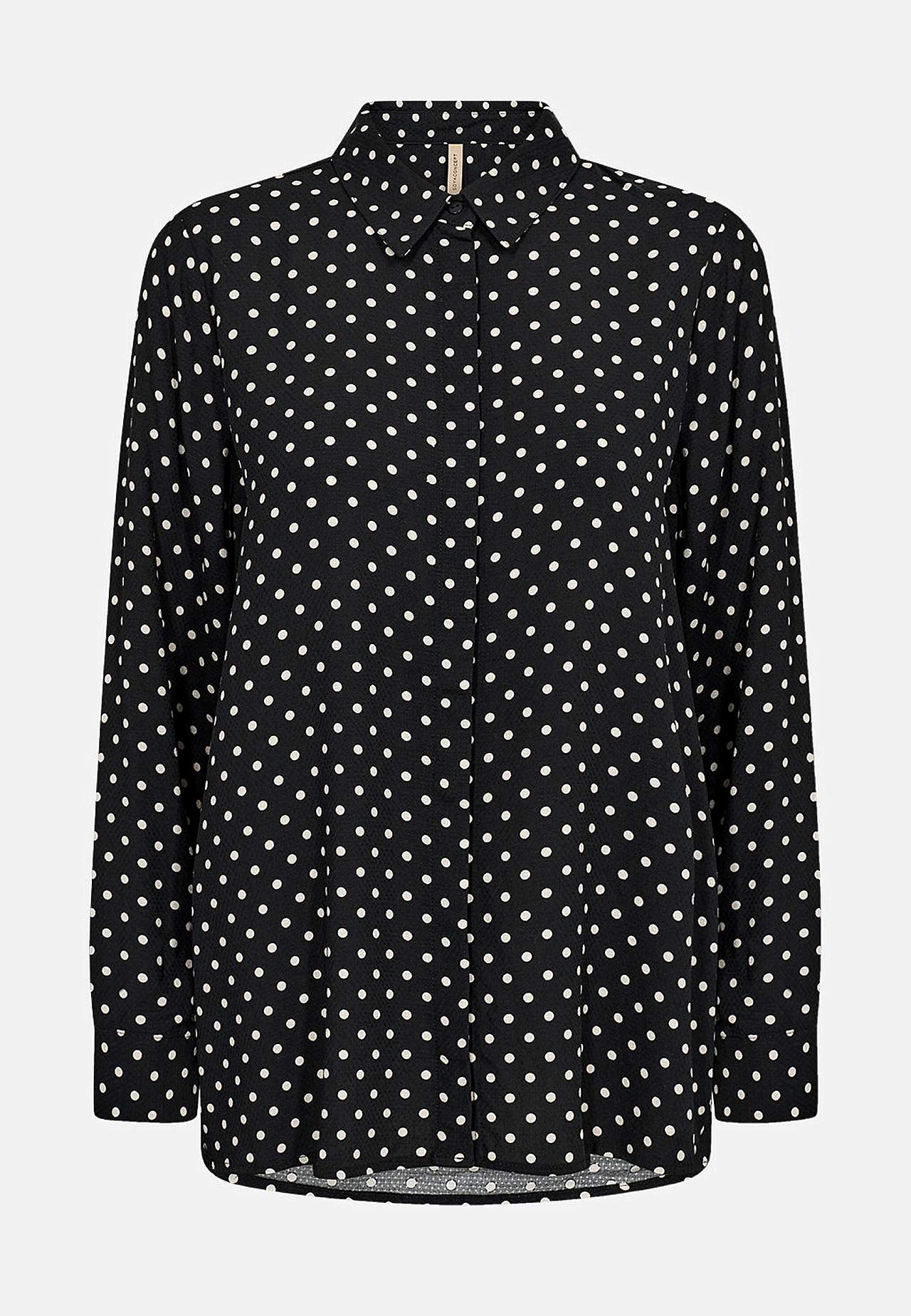 Viskosebluse med prikket