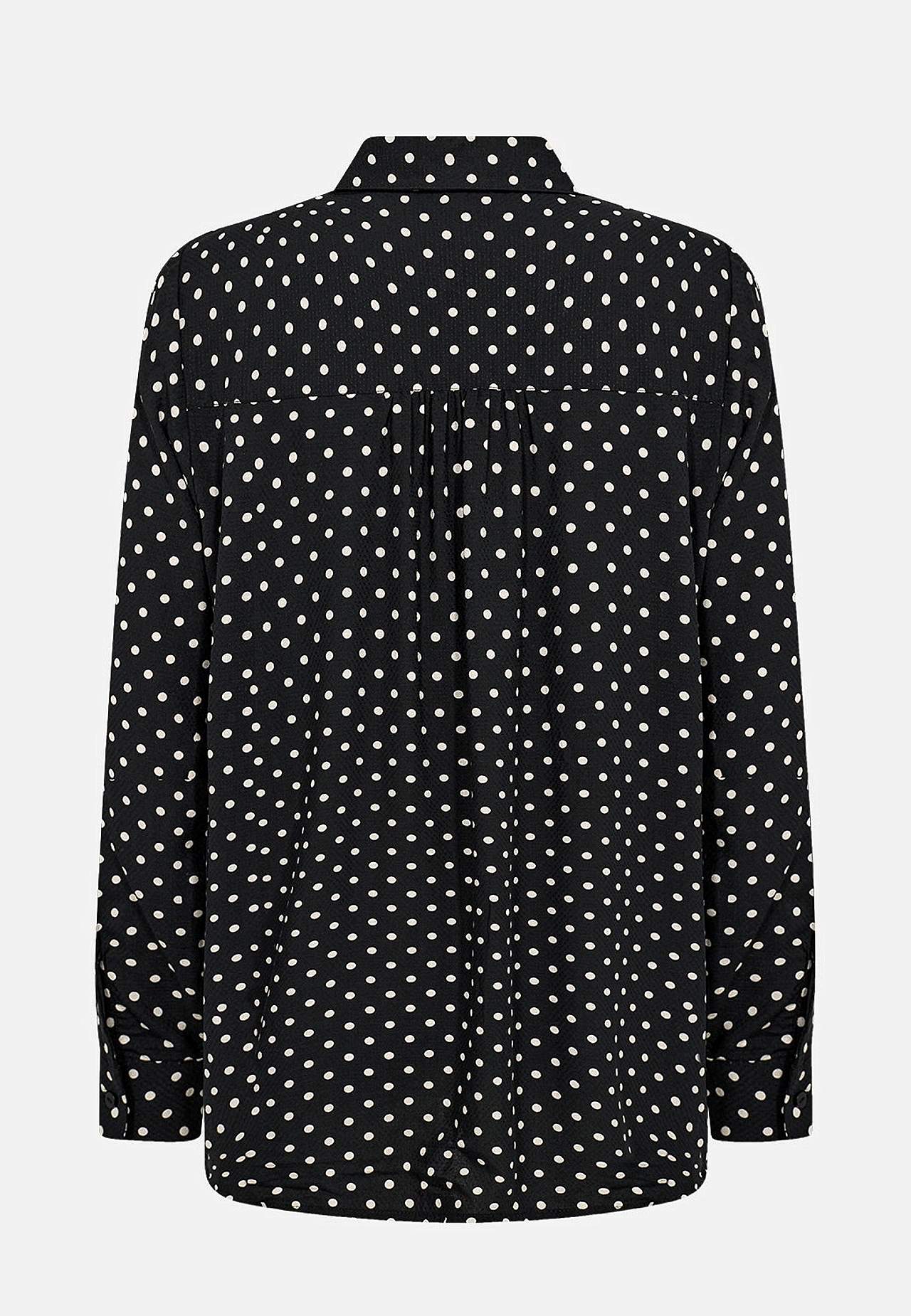 Viskosebluse med prikket