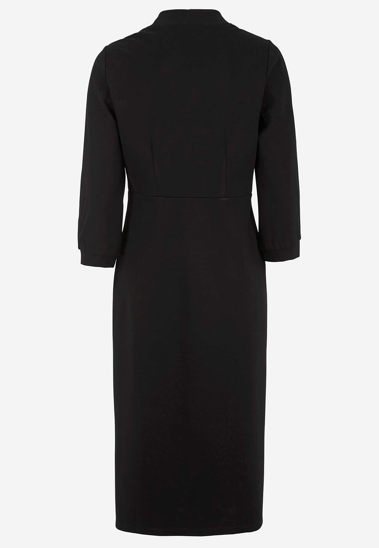 Elegant, v-halset Jersey-kjole