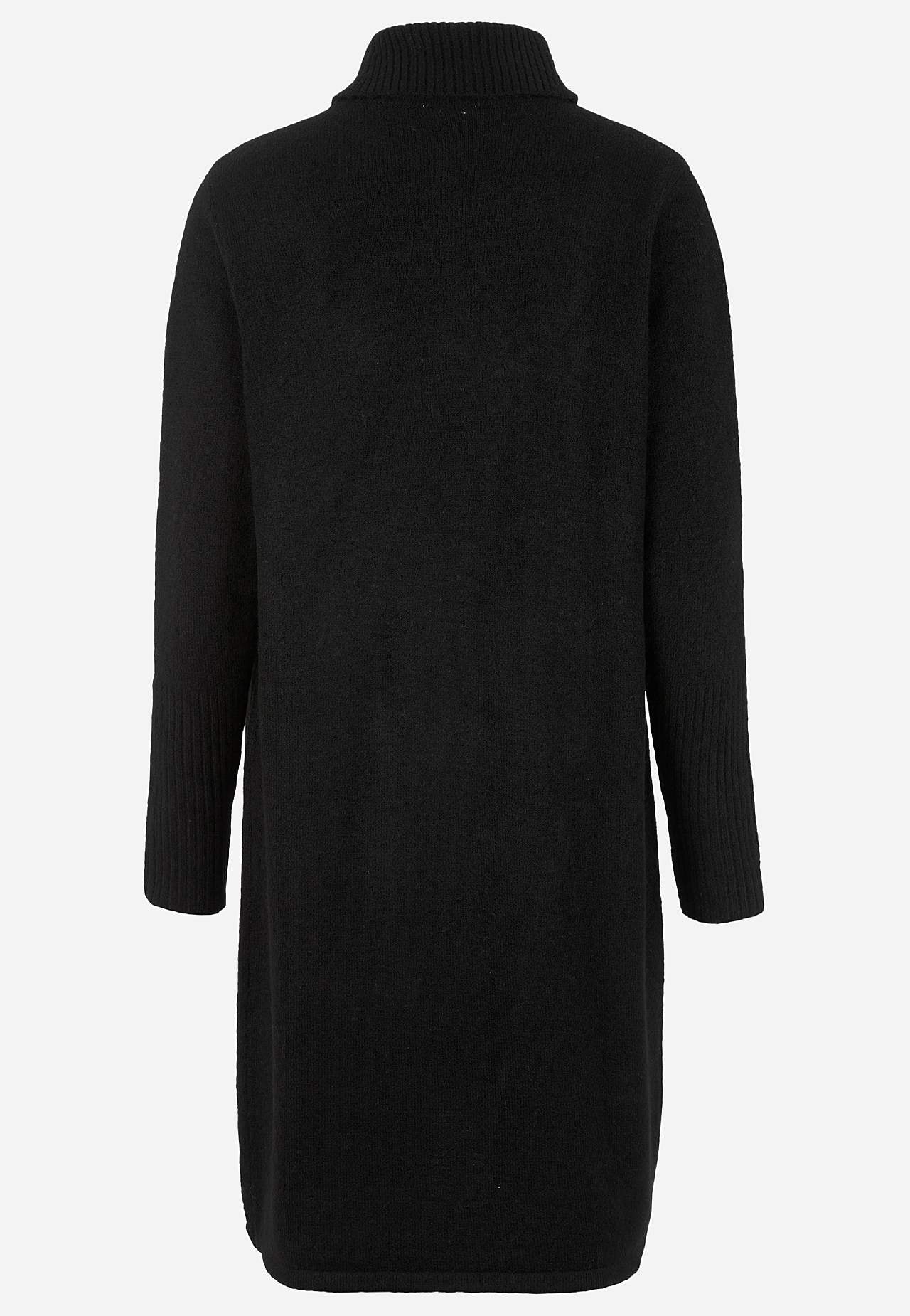 Strikket poloskjorte med innpakket detalj foran