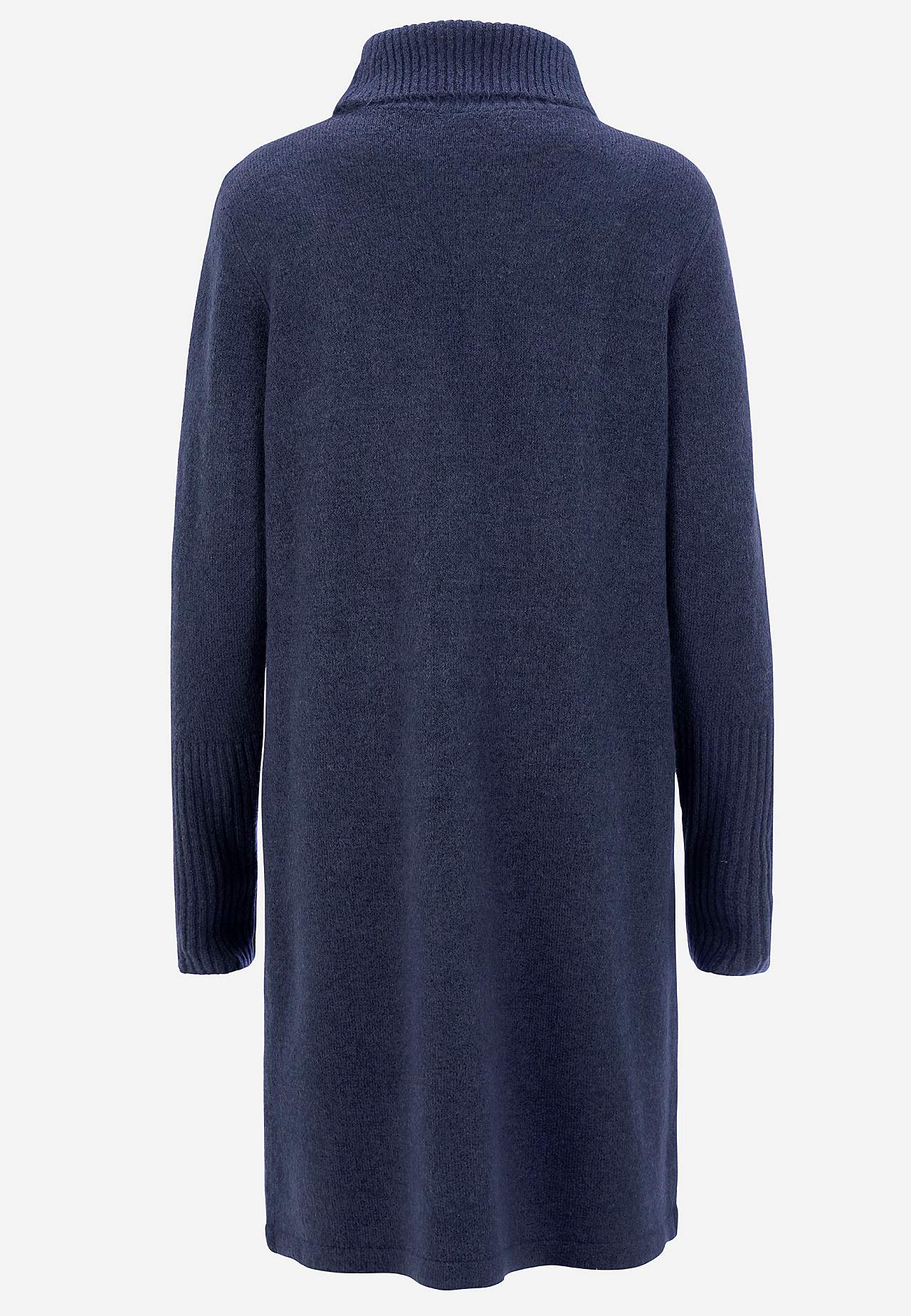 Strikket poloskjorte med innpakket detalj foran