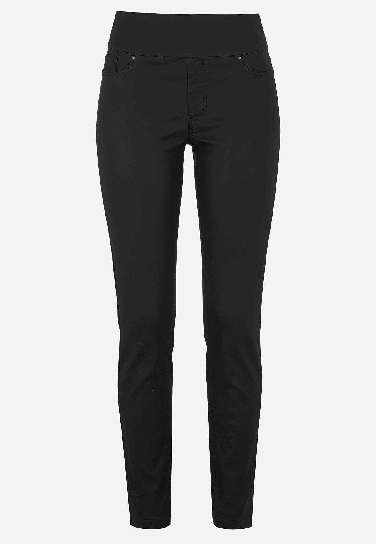 Belagte jeggings med smale ben