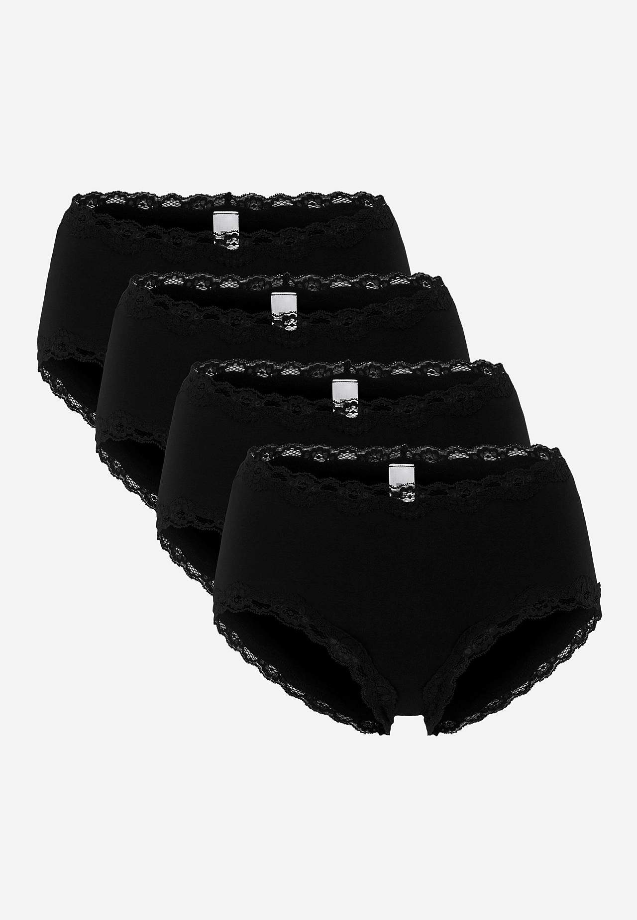 Hipstertruse med blonder Ella 4-pack