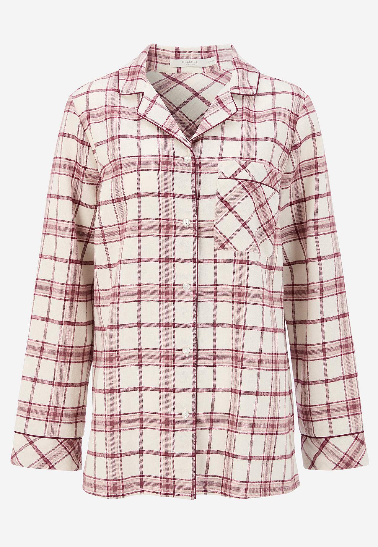 Rutete pyjamas i flanell