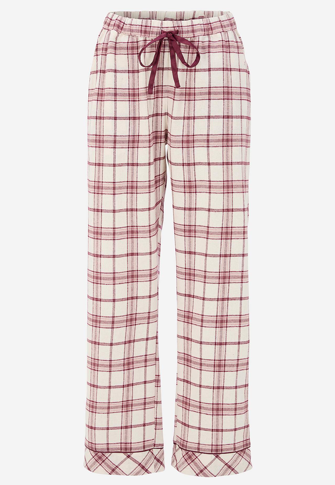 Rutete pyjamas i flanell