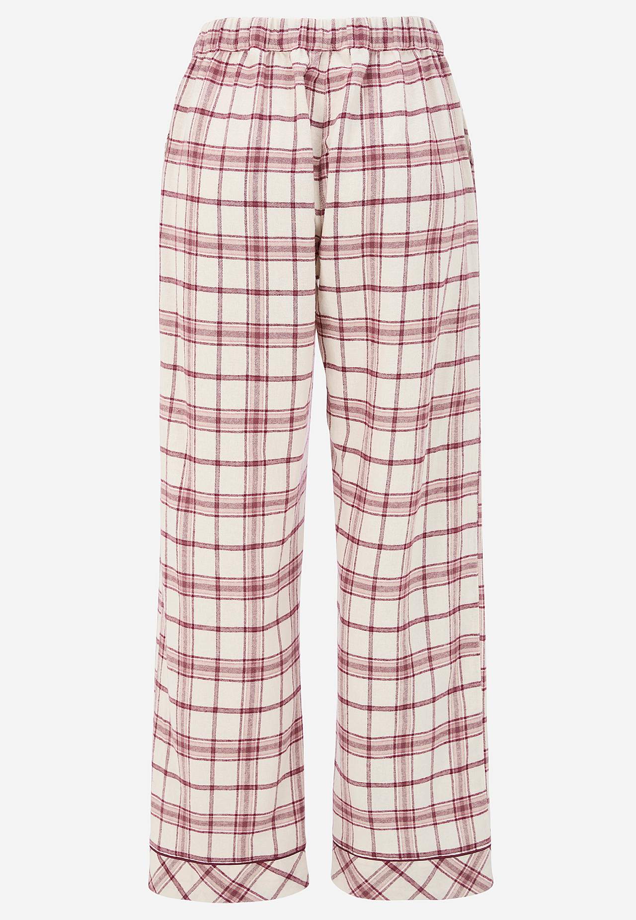 Rutete pyjamas i flanell