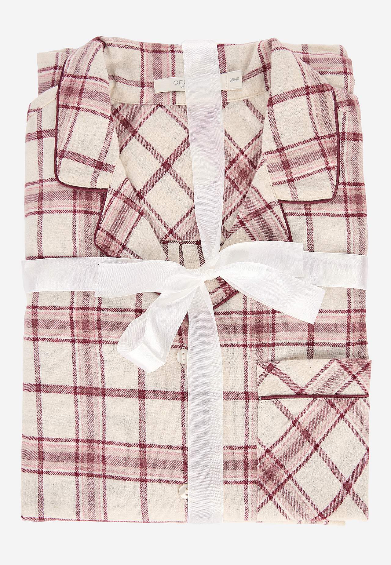 Rutete pyjamas i flanell