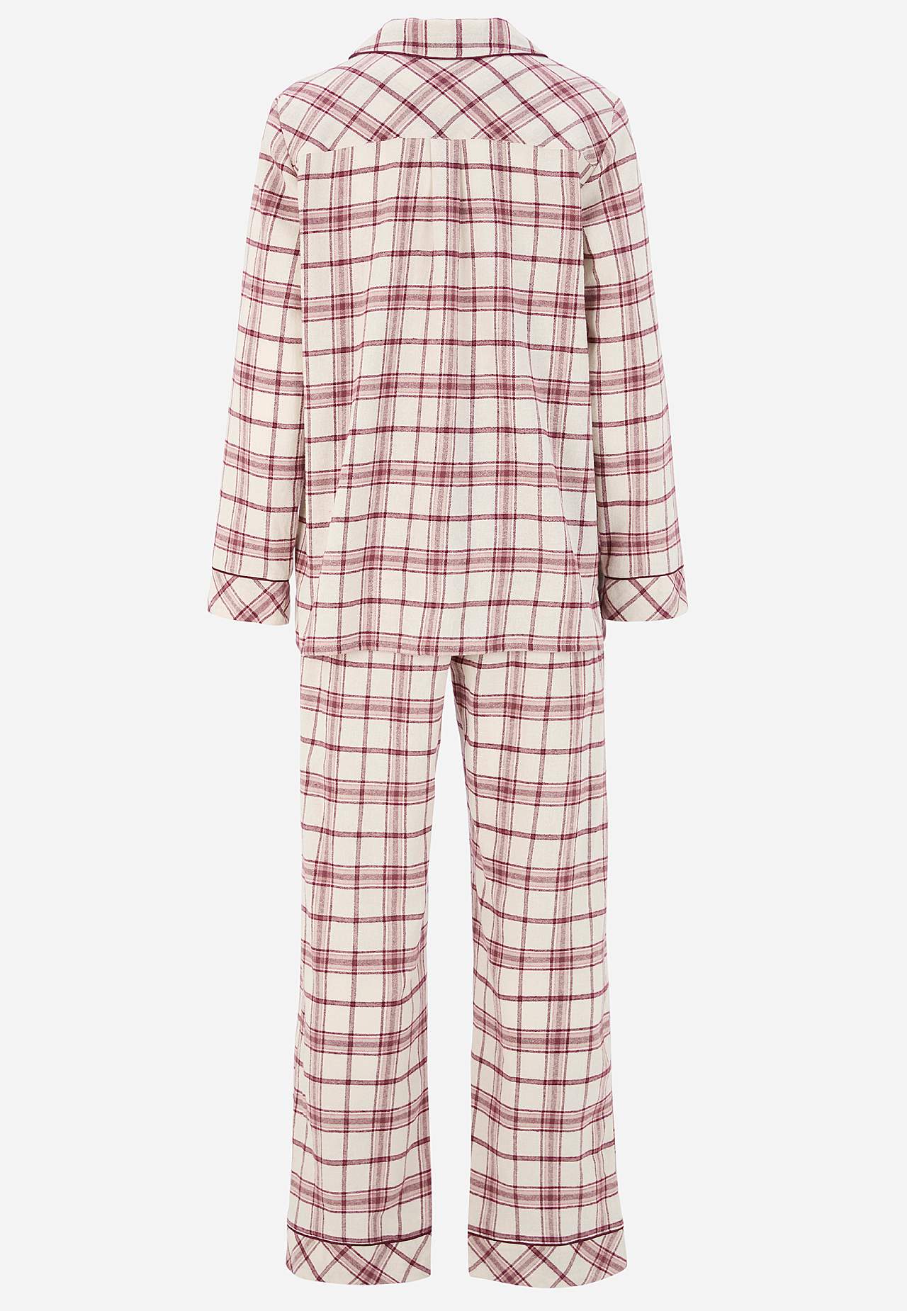 Rutete pyjamas i flanell