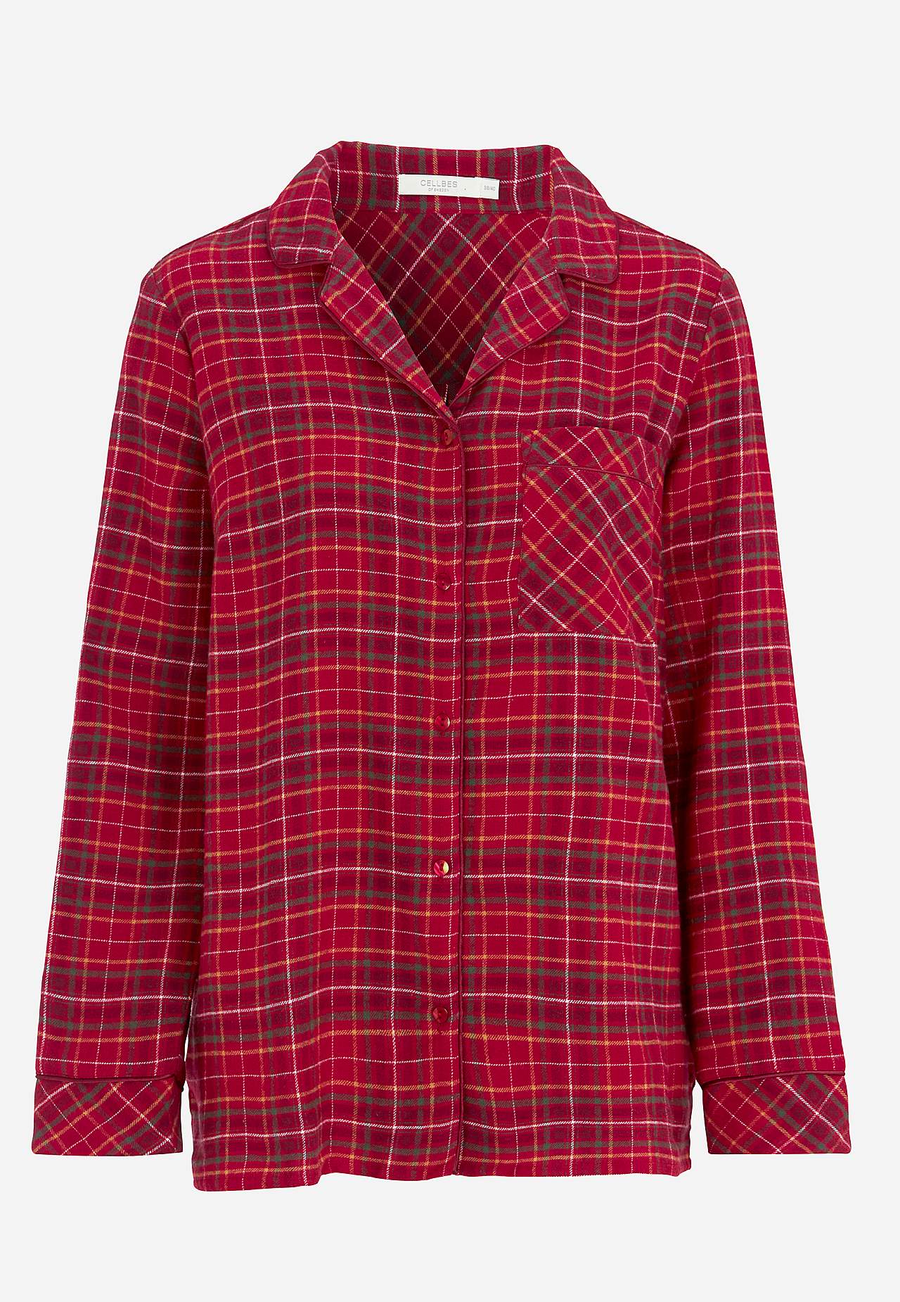 Rutete pyjamas i flanell