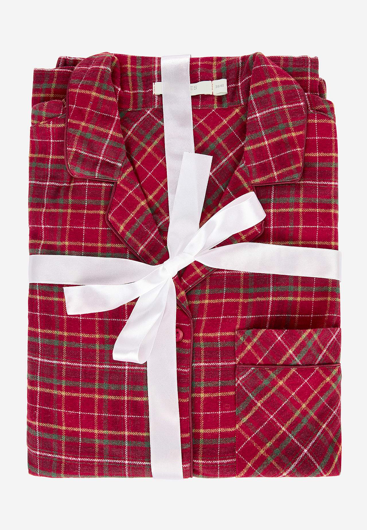 Rutete pyjamas i flanell