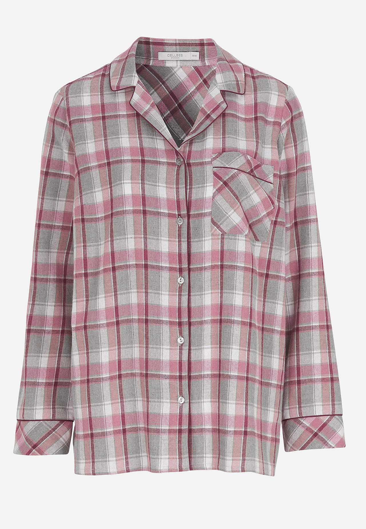 Rutete pyjamas i flanell