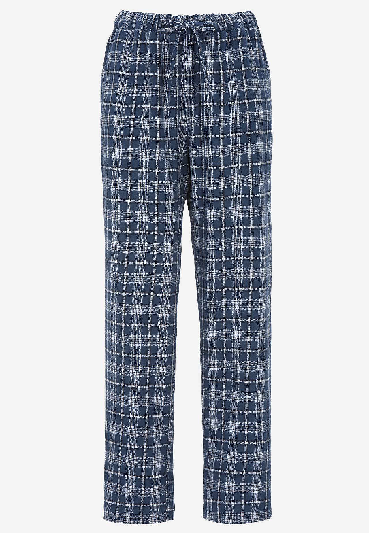 Rutete pyjamasbukser i flanell