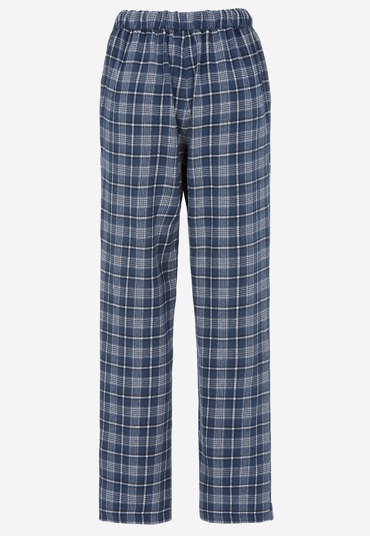 Rutete pyjamasbukser i flanell