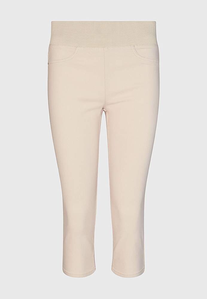 Elastisk capribukse med elastisk midje