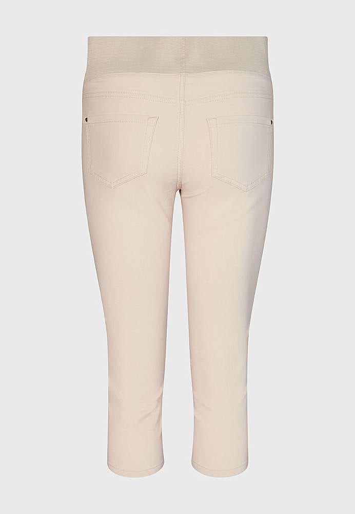 Elastisk capribukse med elastisk midje