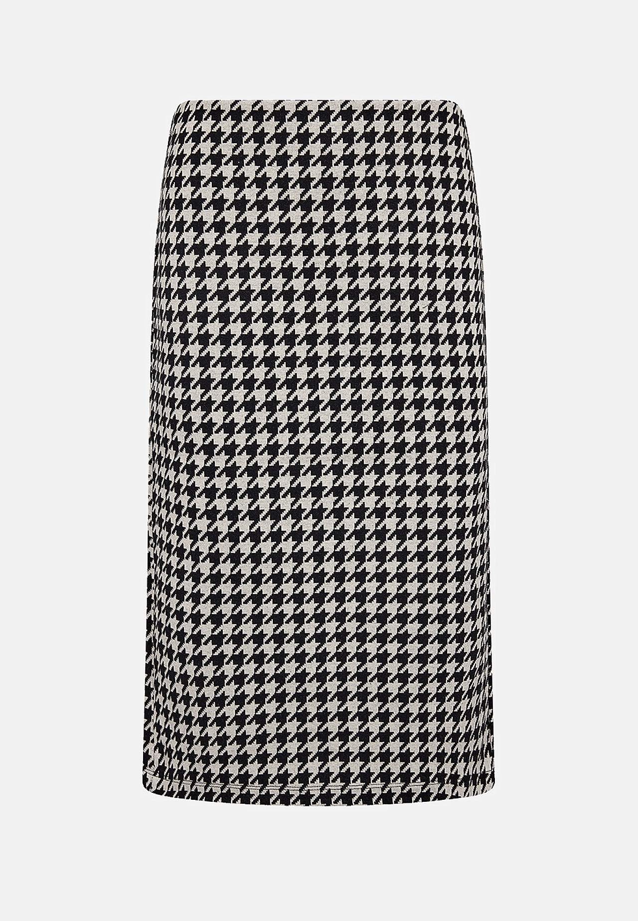 Hundetannsmønster jerseyskjørt