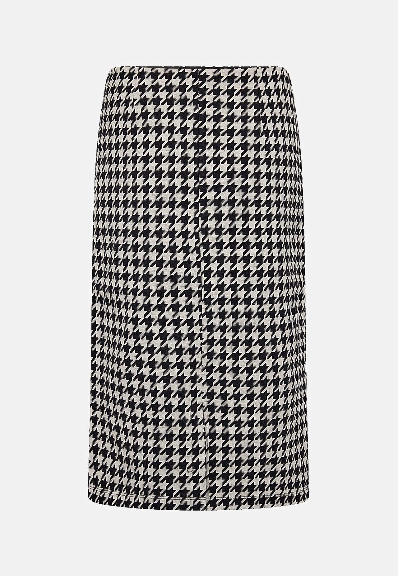 Hundetannsmønster jerseyskjørt