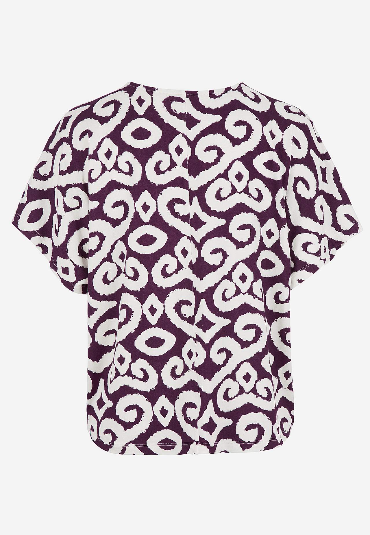 Jerseytopp med korte ermer