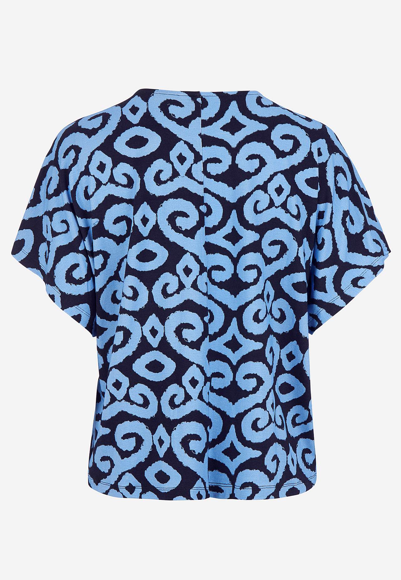 Jerseytopp med korte ermer