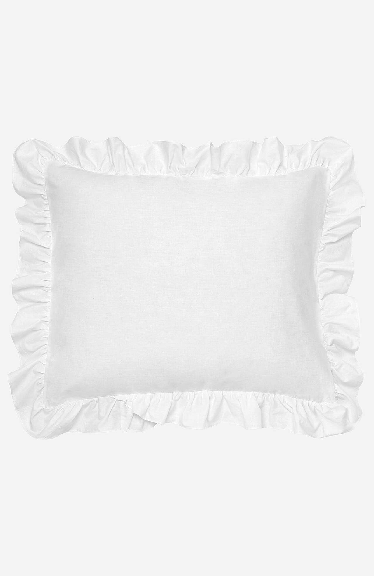 Putetrekk med volang 50x60 cm Økologisk bomull 2-pack