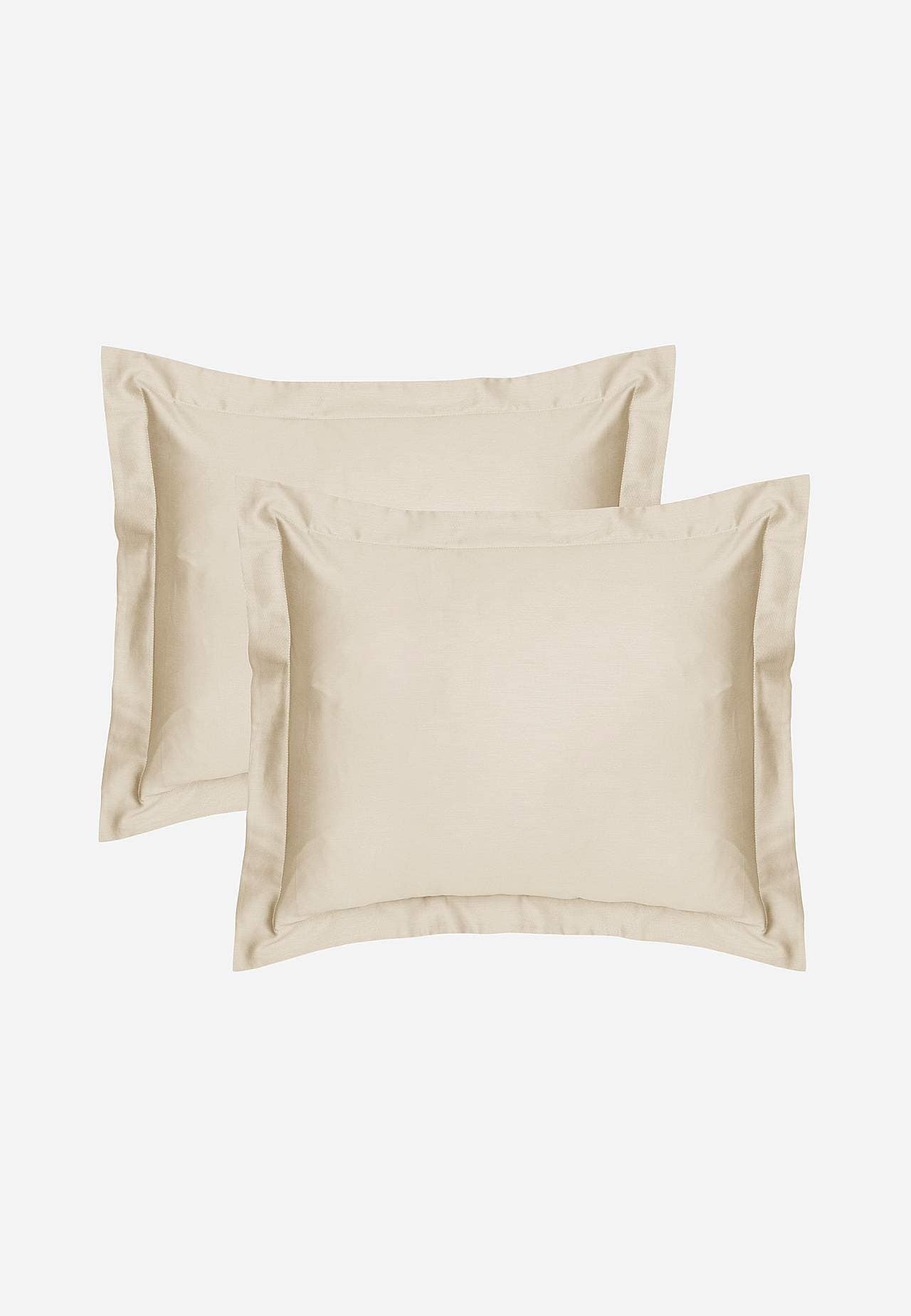 Putetrekk i sateng med vinge 50x60 cm Økologisk bomull 2-pack