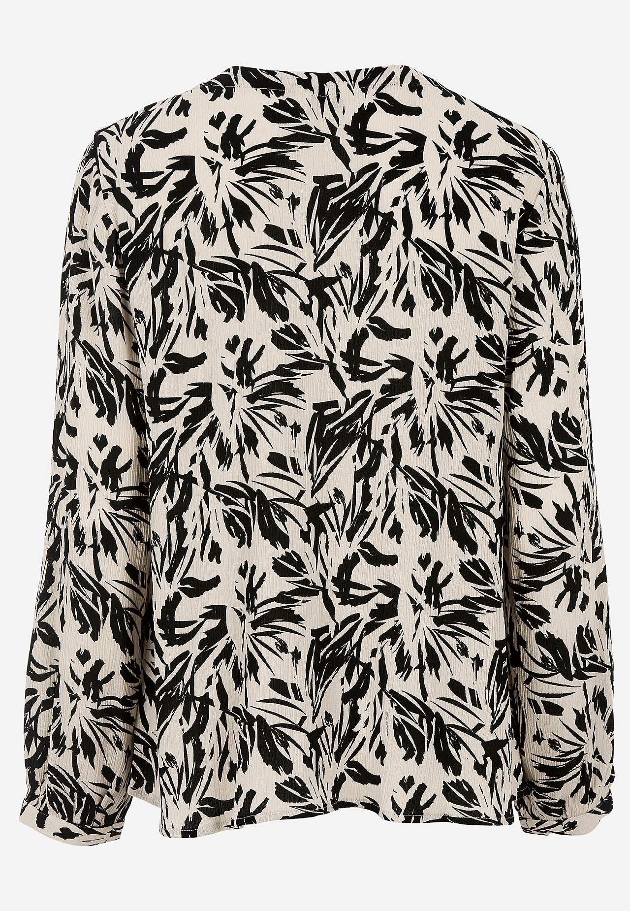 Bluse med crêpe-kvalitet