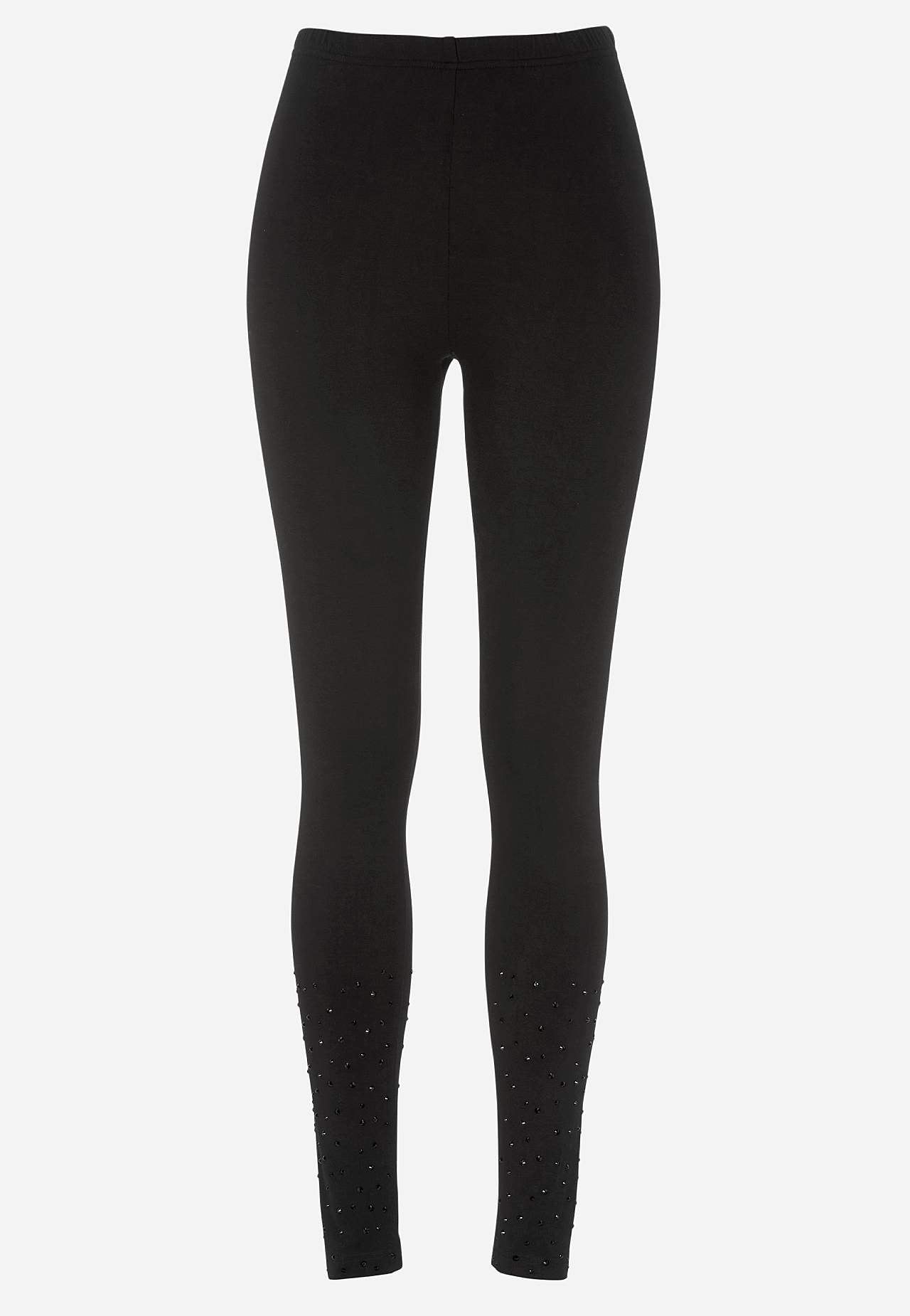 Leggings med glitterdetaljer