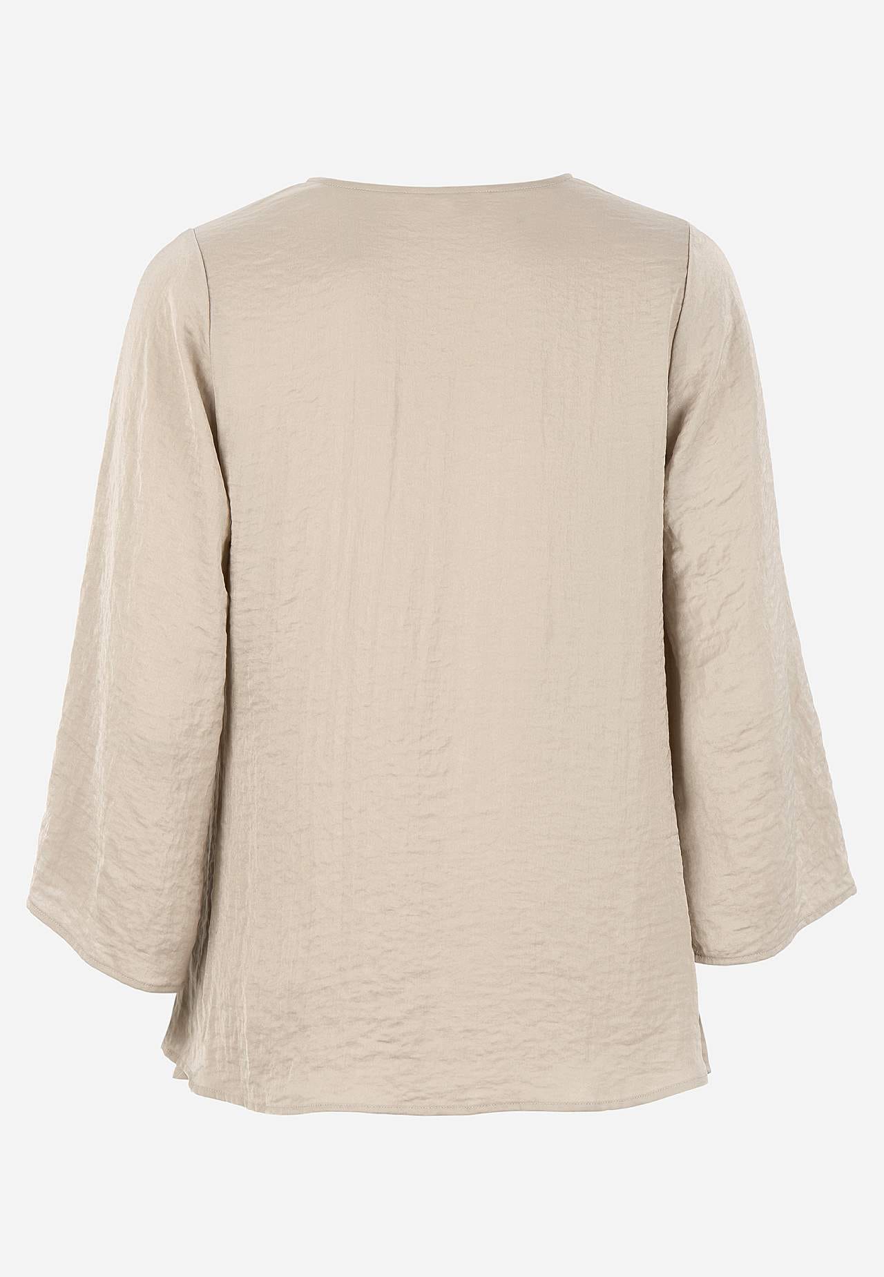 Bluse med knytebånd