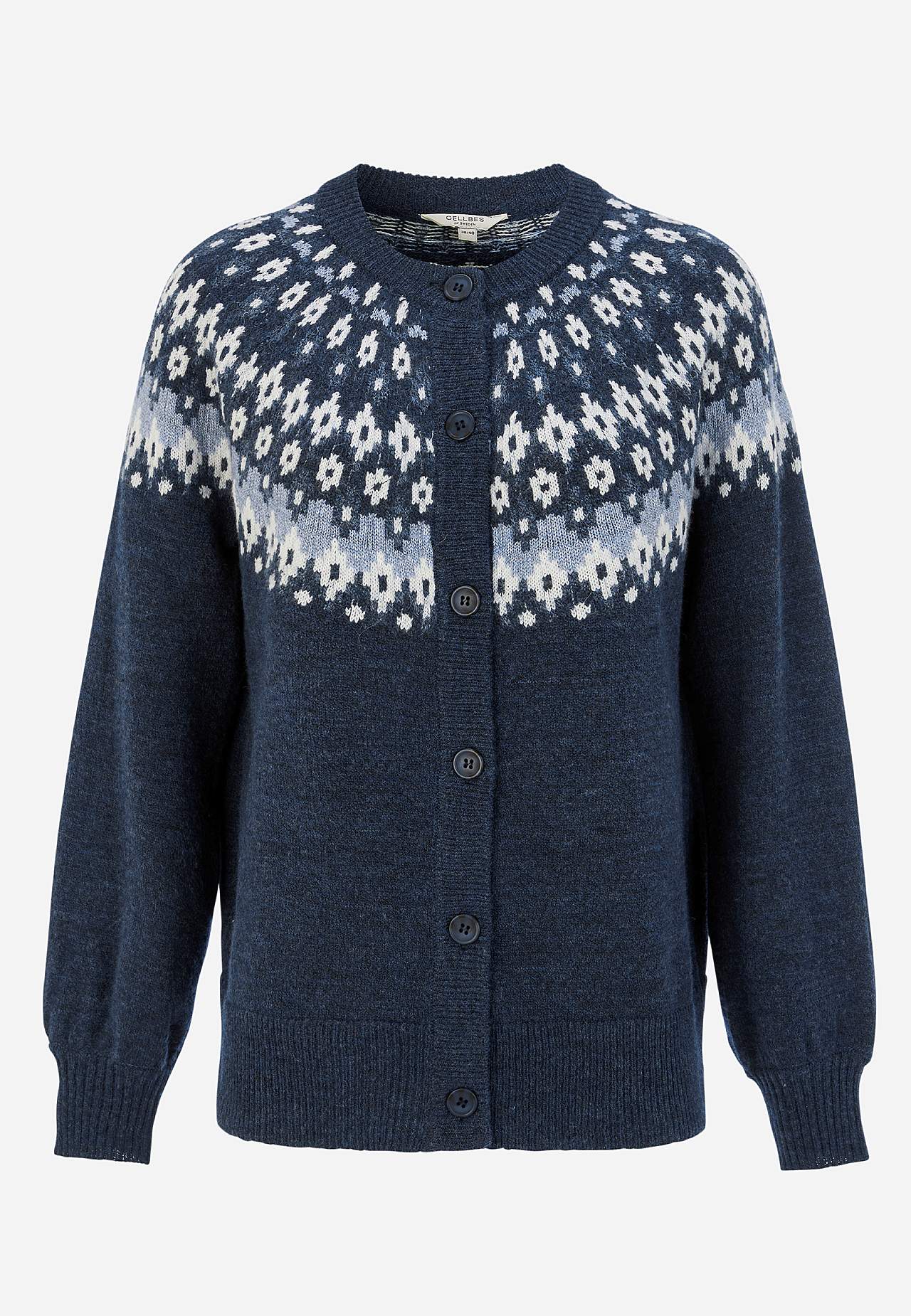 Jacquard-mønster cardigan
