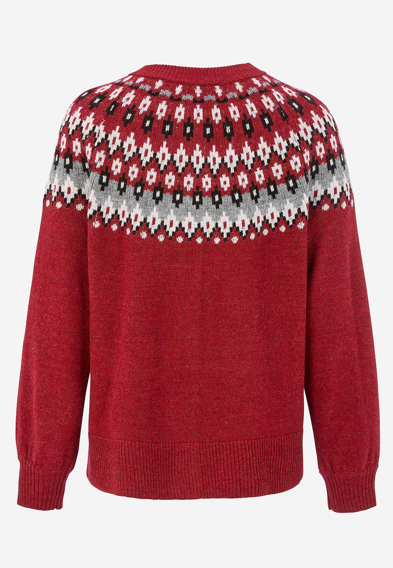 Jacquard-mønster cardigan