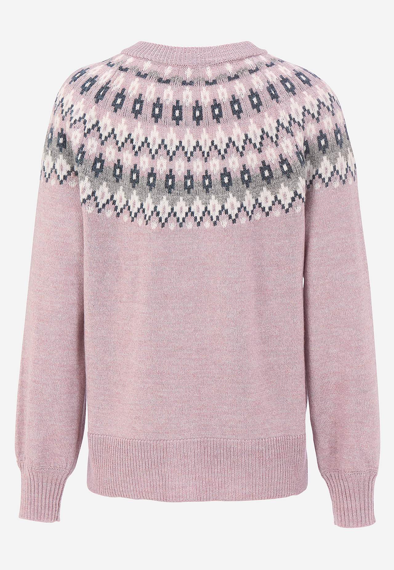 Jacquard-mønster cardigan