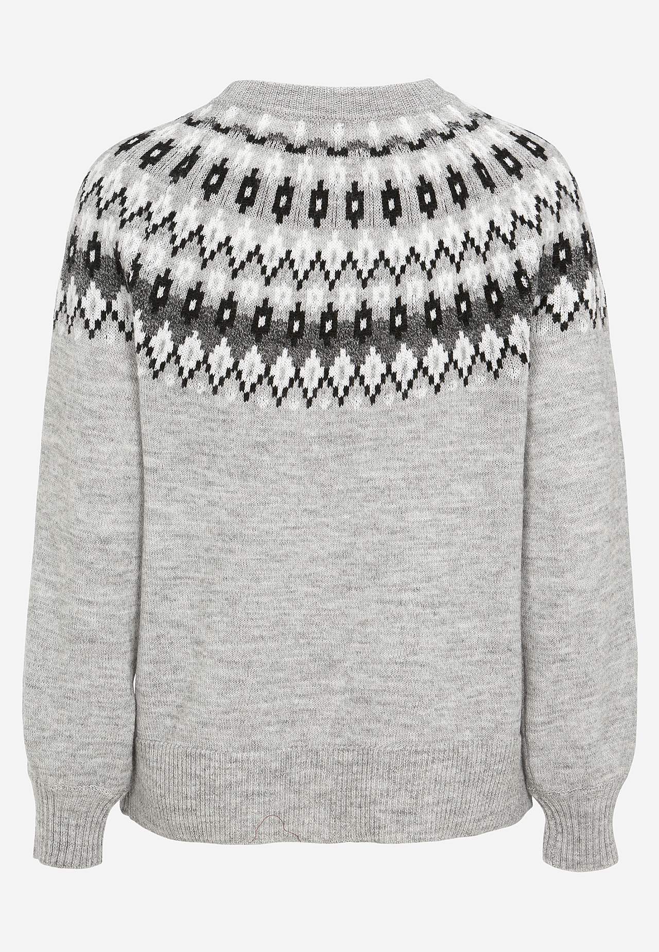 Jacquard-mønster cardigan