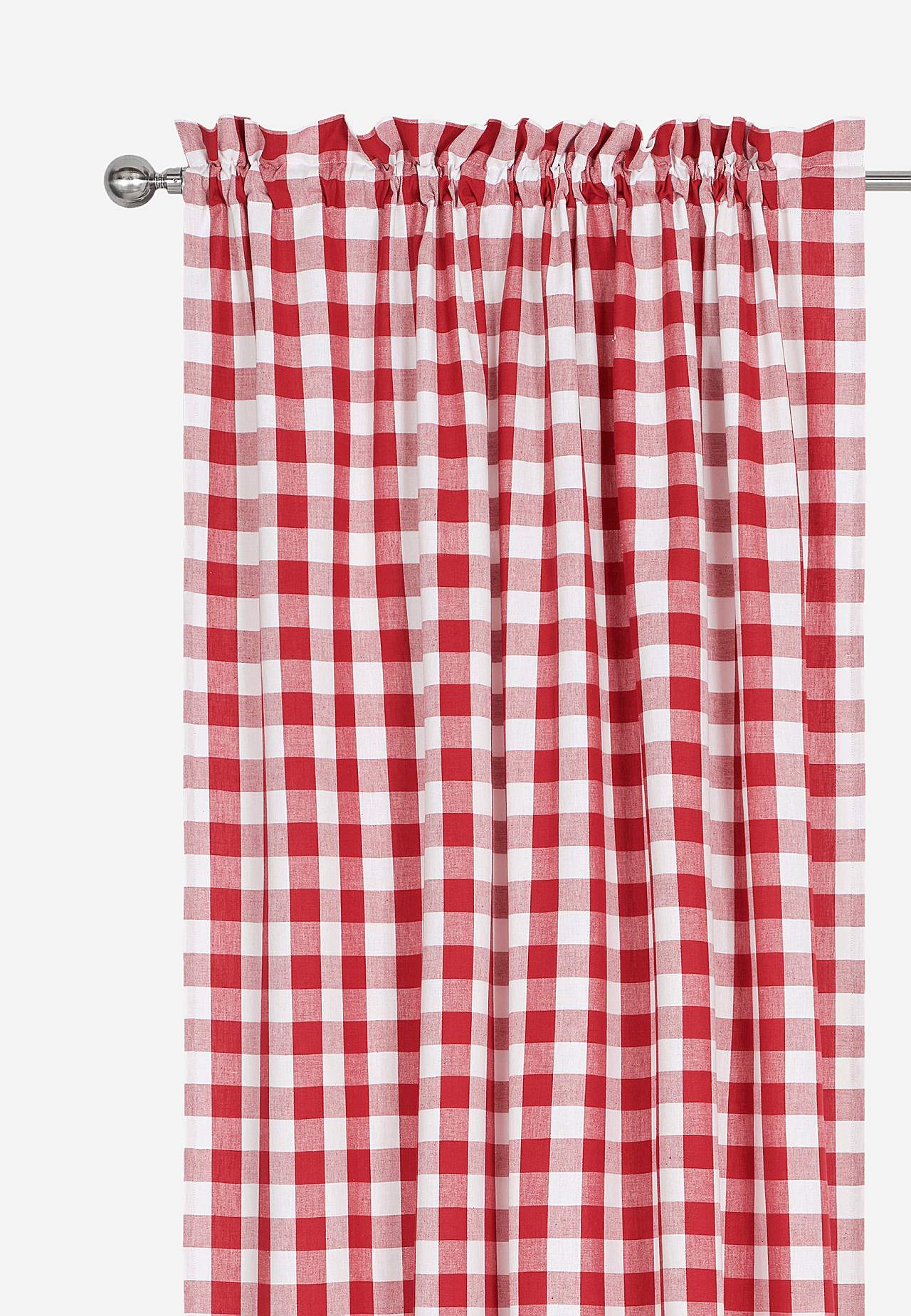 Vevde, rutete gardinlengder 2-pack
