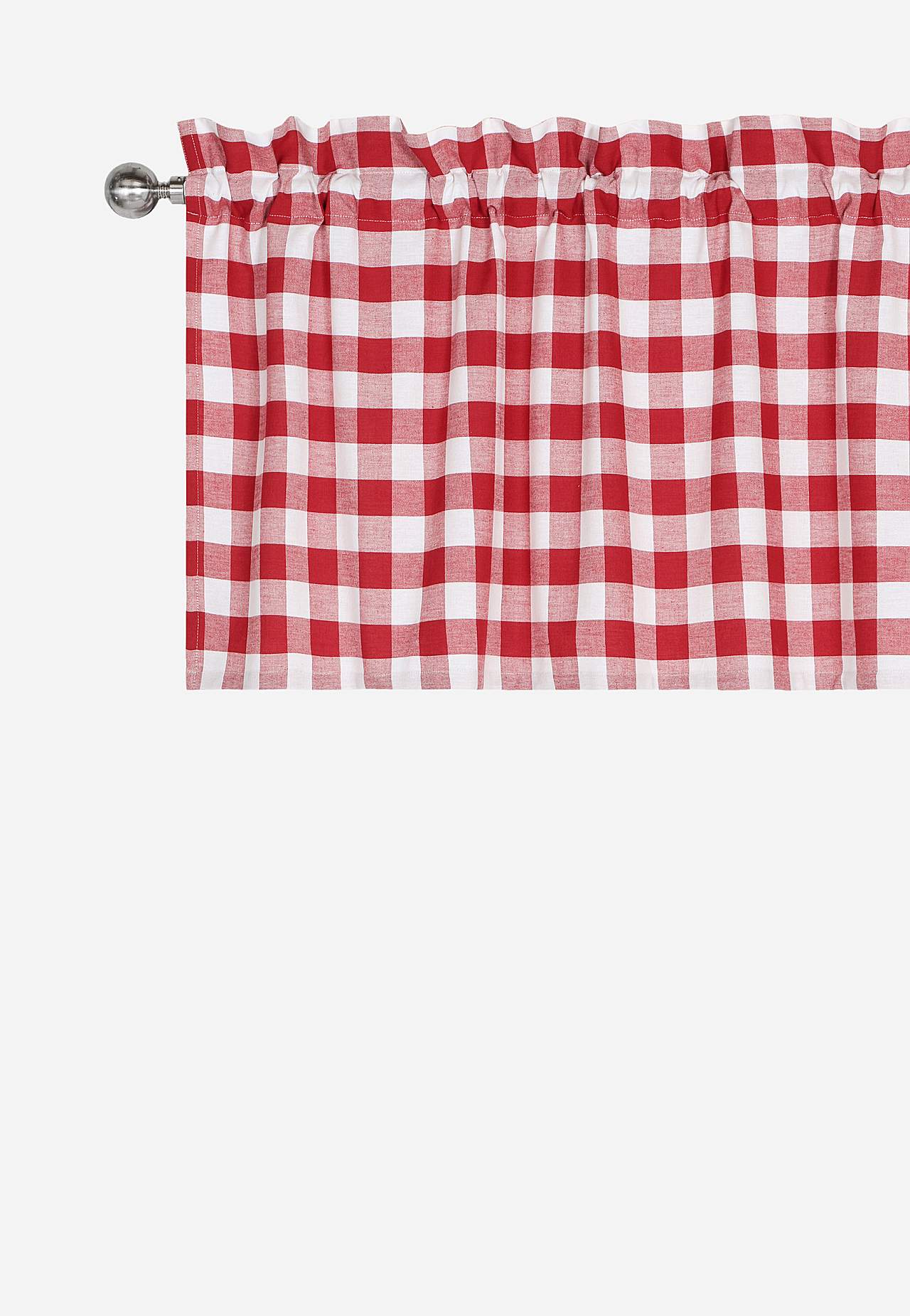 Vevet, rutete gardinkappe