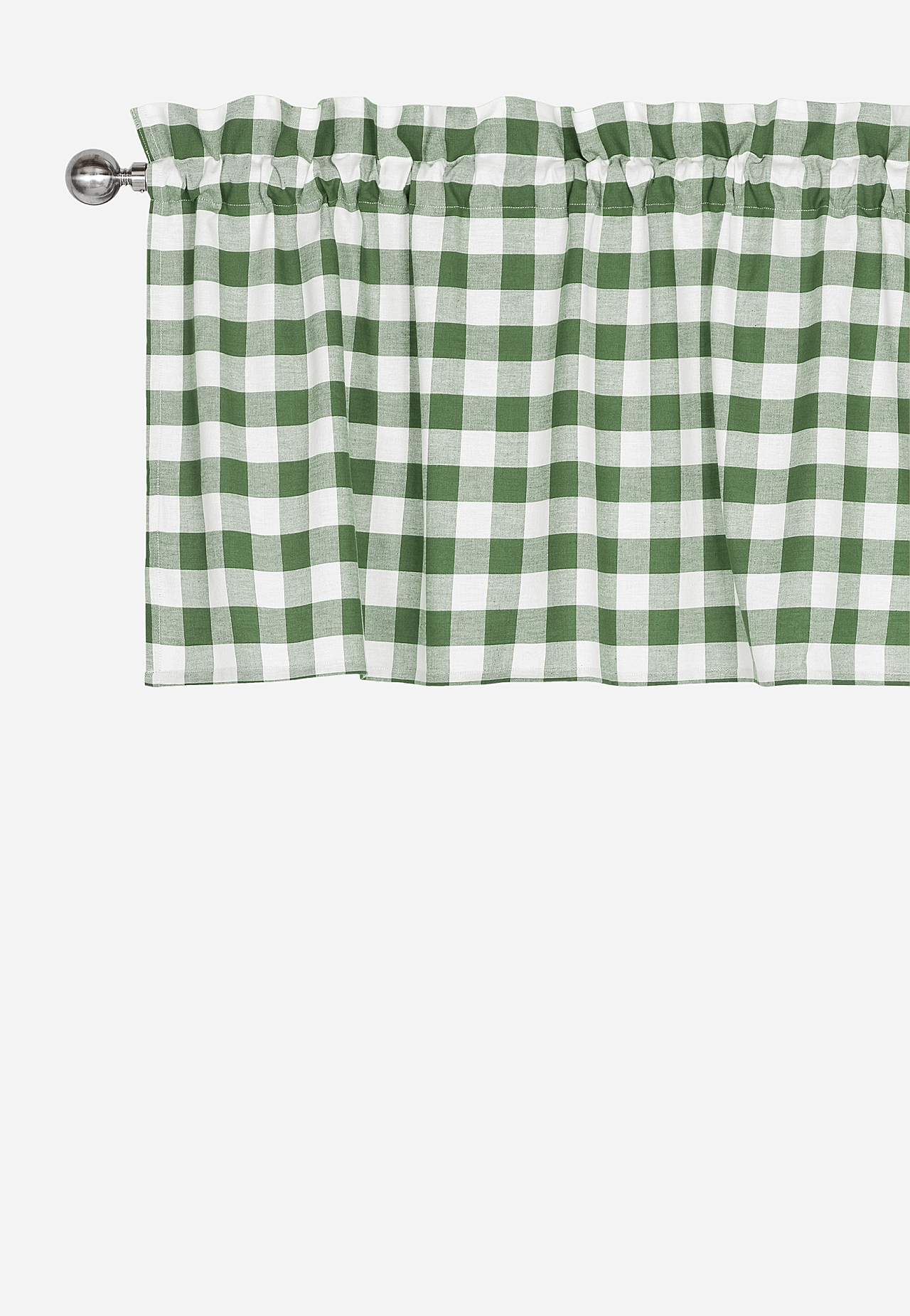 Vevet, rutete gardinkappe